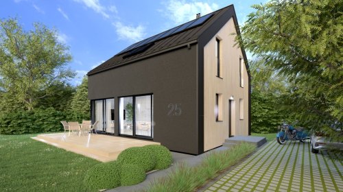 Dom GUNB do 70m2 PROJEKT PANTA RHEI (wariant III) - Na Zgłoszenie