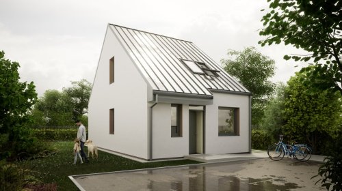 Dom GUNB do 70m2 PROJEKT QUIB (wariant III) - Na Zgłoszenie